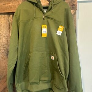 Carhartt Sage Green Zip-Up Sweatshirt